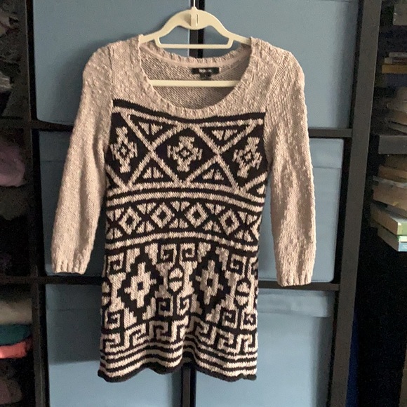 Style & Co. Knit Sweater with Aztec Pattern - Picture 1 of 9